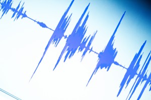 Audio studio voice recording sound wave